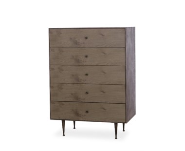 Matilda Chest - 5 Drawer / Silver